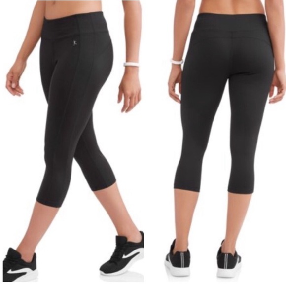Danskin Now Pants - Black Capri Fitted Leggings Spandex Size Small